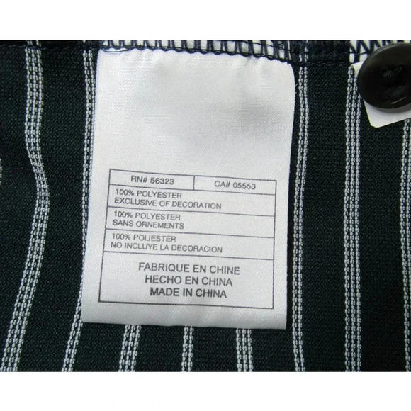 NIKE GOLF Men's Polo Shirt Black White Stripes Fit Dry Style 56323 Size XXL - Picture 8 of 9